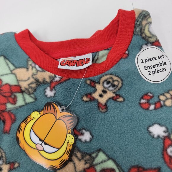 Nickelodeon Garfield Christmas Pajama Set Kids Size 6 Two Piece Holiday PJs - Picture 5 of 6